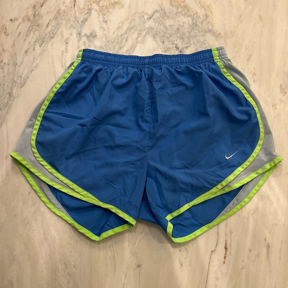 NIKE | Blue Dri-Fit Athletic Tempo Running Shorts with Built-In Brief Liner